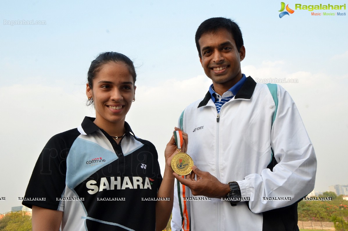 Saina Nehwal at Gopi Academy