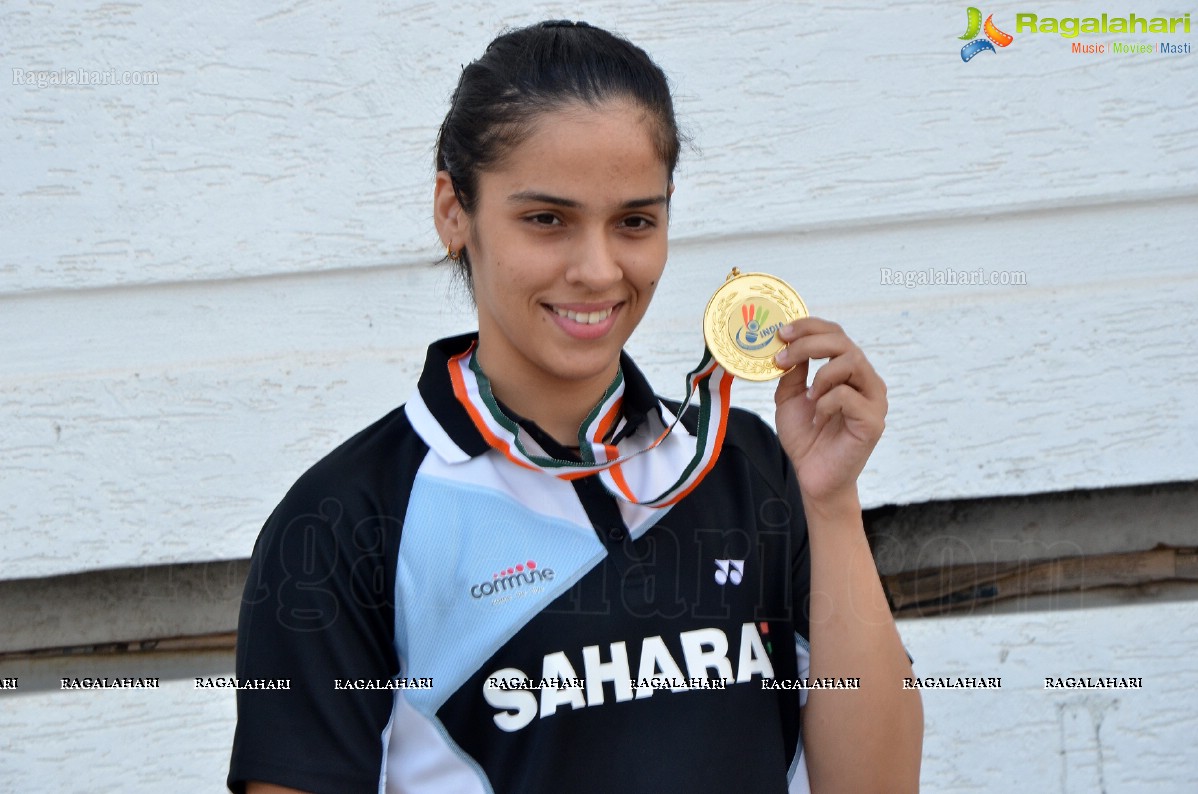 Saina Nehwal at Gopi Academy