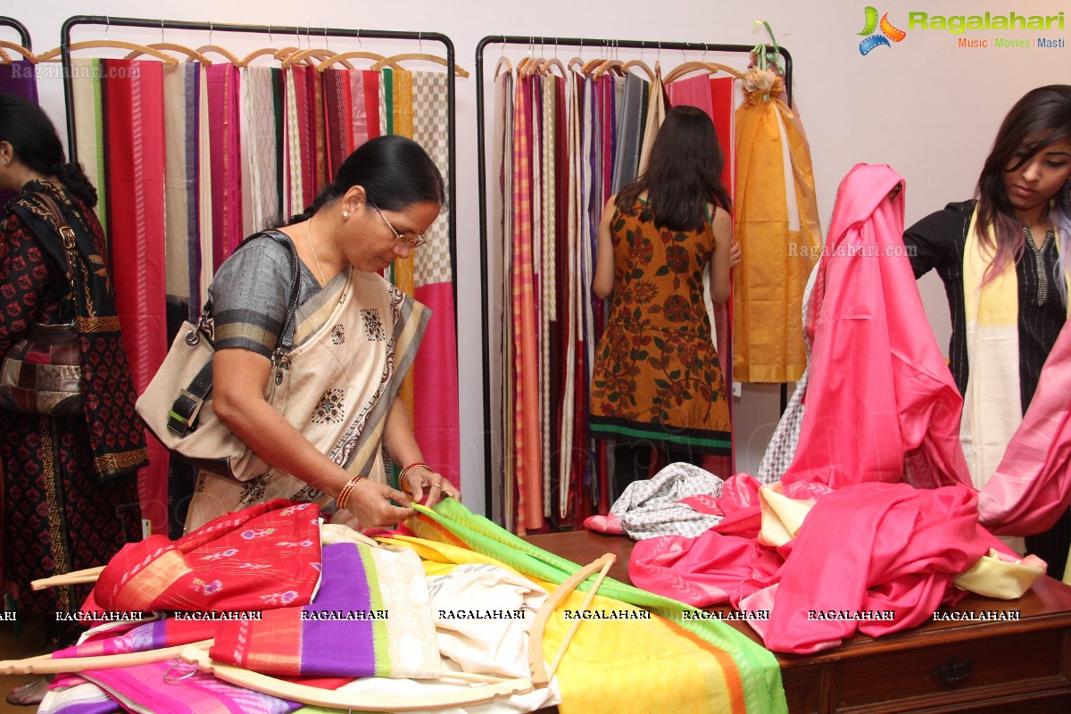 Eri Silk Sarees and Dupattas launch at Saptaparni, Hyderabad