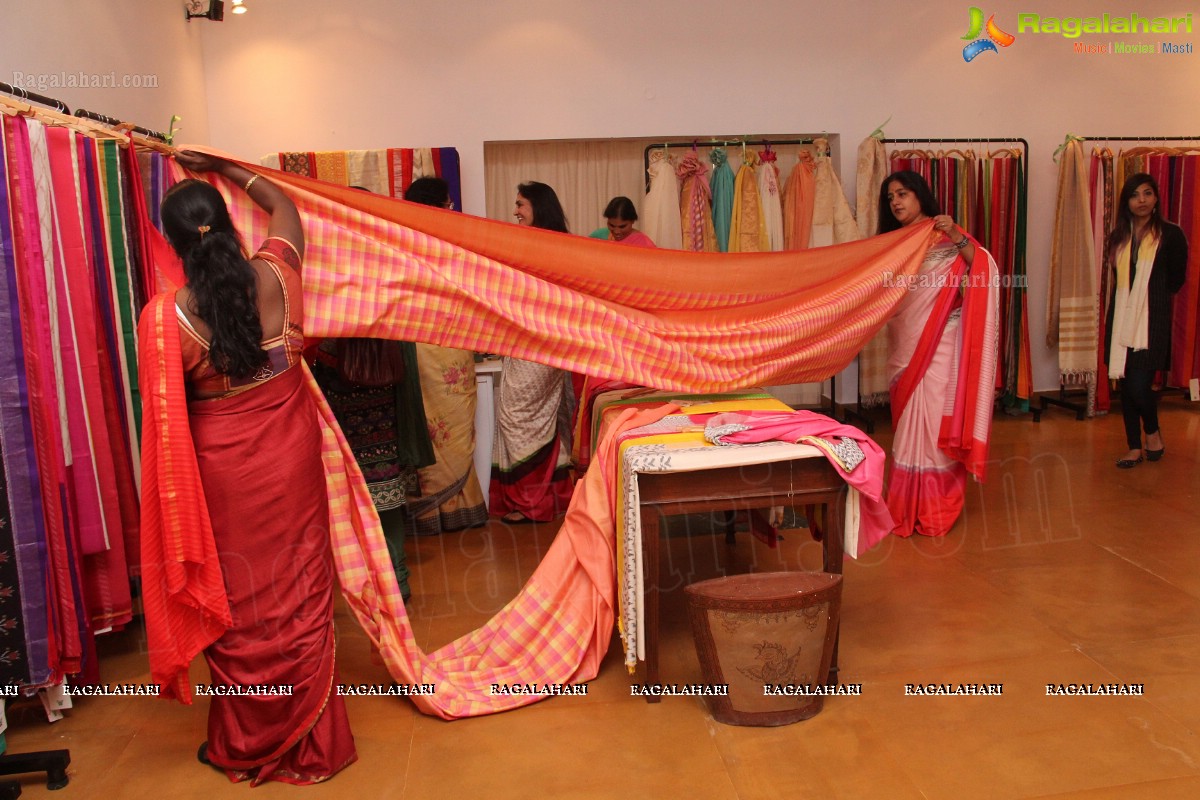 Eri Silk Sarees and Dupattas launch at Saptaparni, Hyderabad