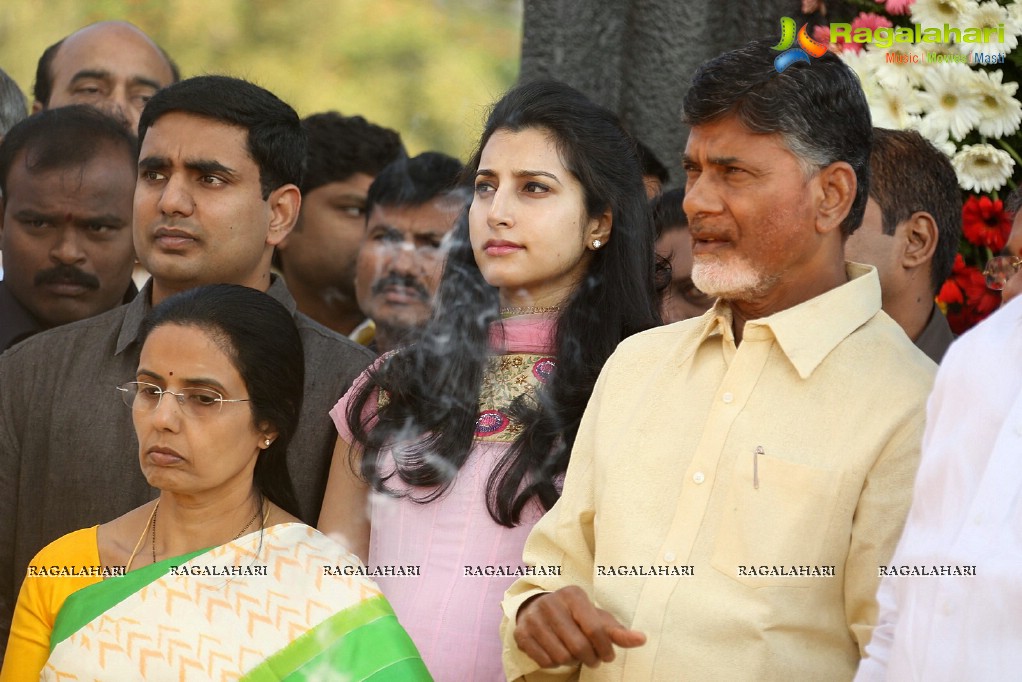 Nara Chandrababu Naidu Family at NTR Ghat