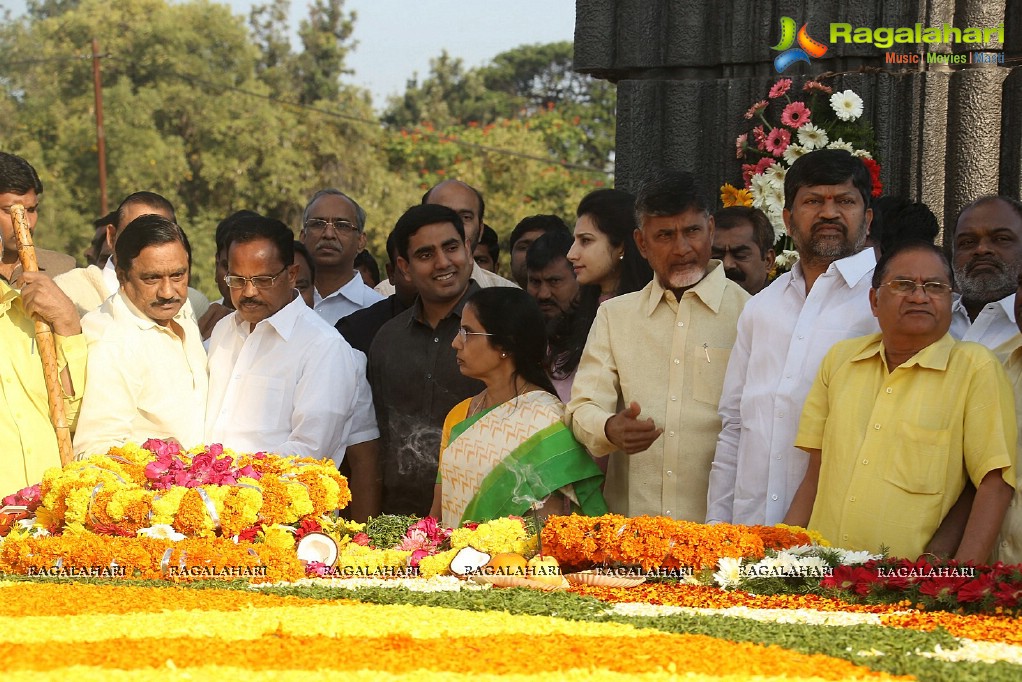 Nara Chandrababu Naidu Family at NTR Ghat