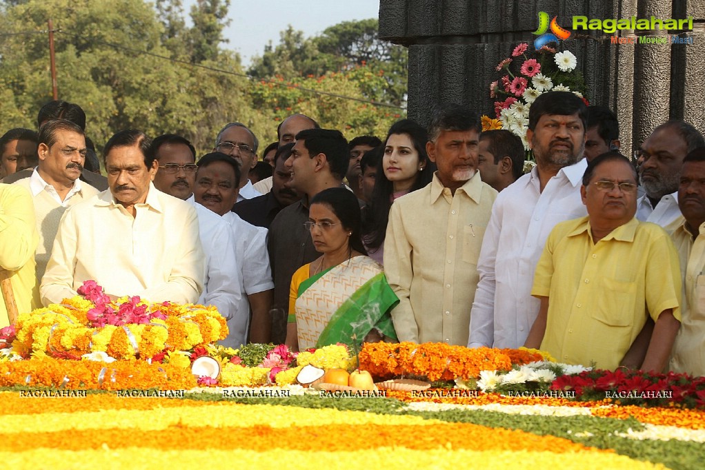 Nara Chandrababu Naidu Family at NTR Ghat