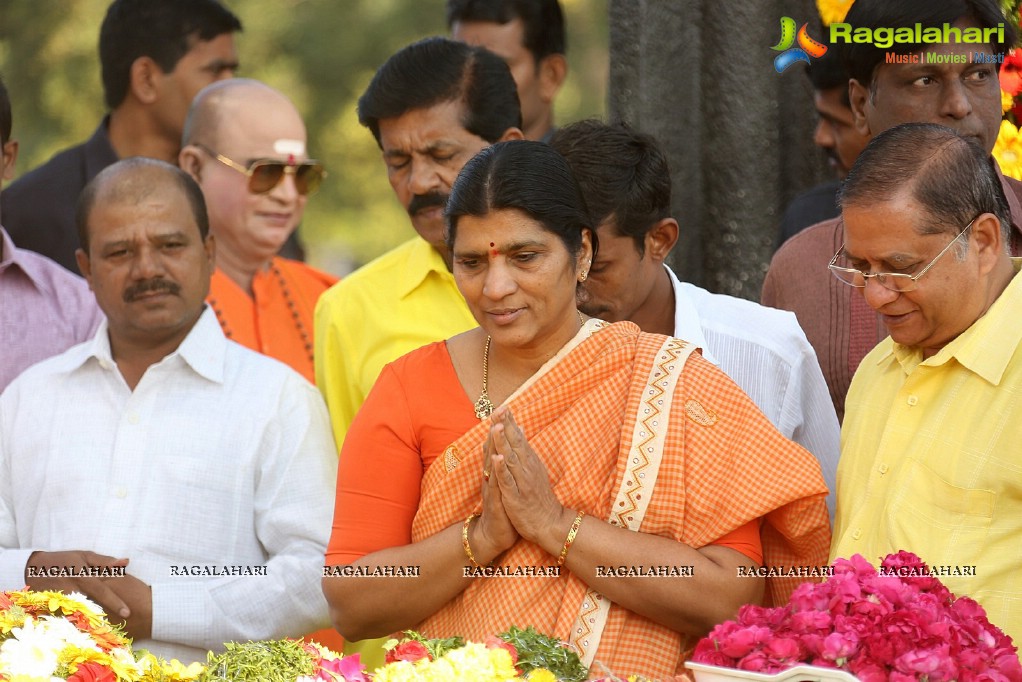 Nandamuri Family at NTR Ghat