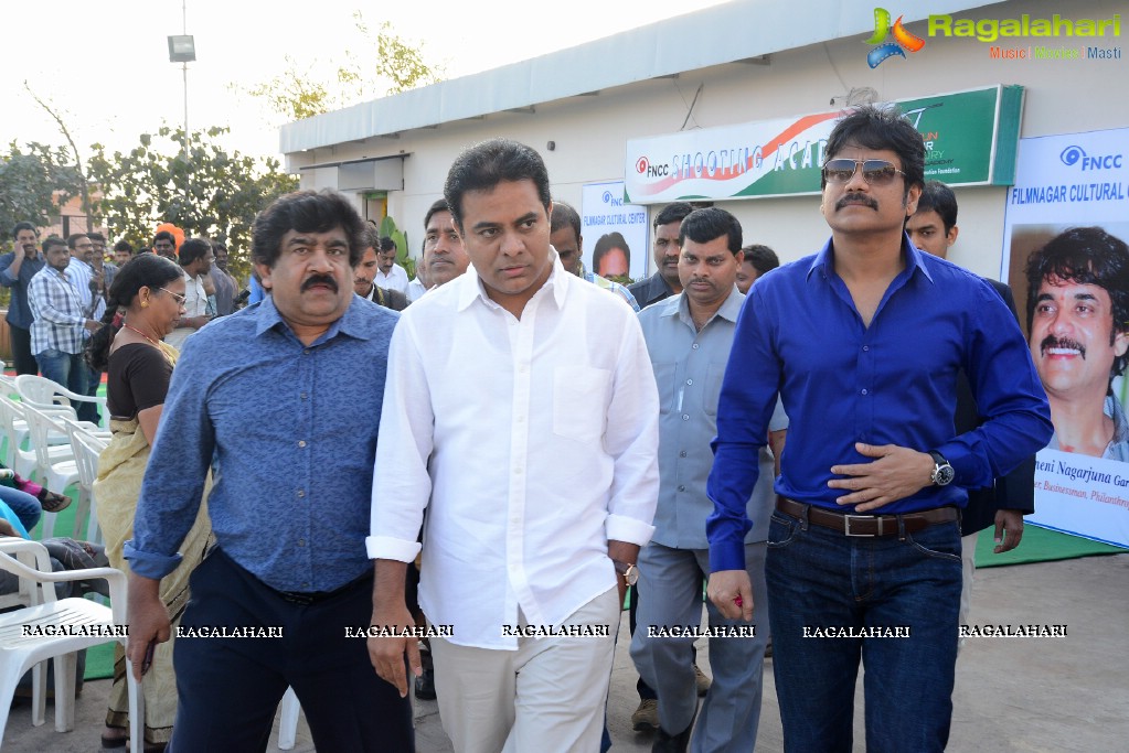 Nagarjuna, KTR Launches Shooting Center And ANR Gardens At FNCC