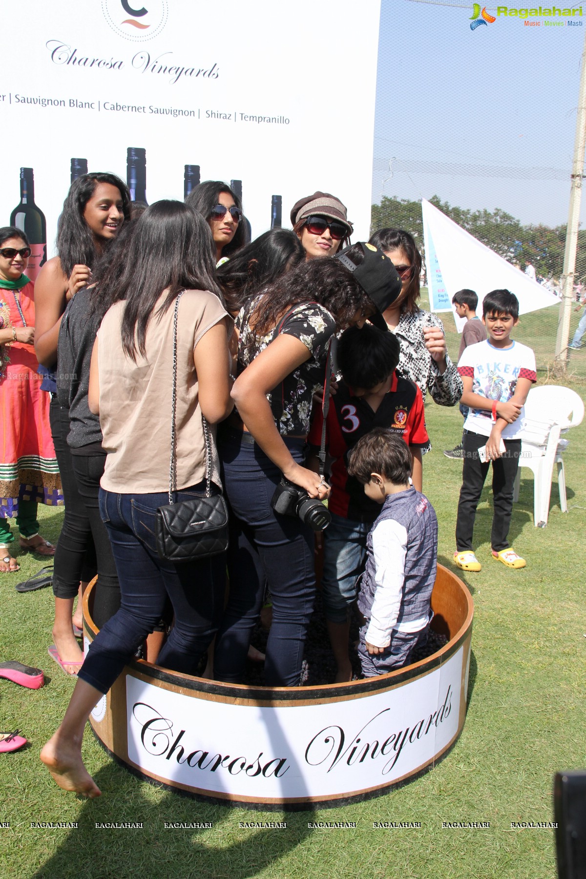 Grape Stomping by Charosa Vineyards at Hyderabad Golf Club