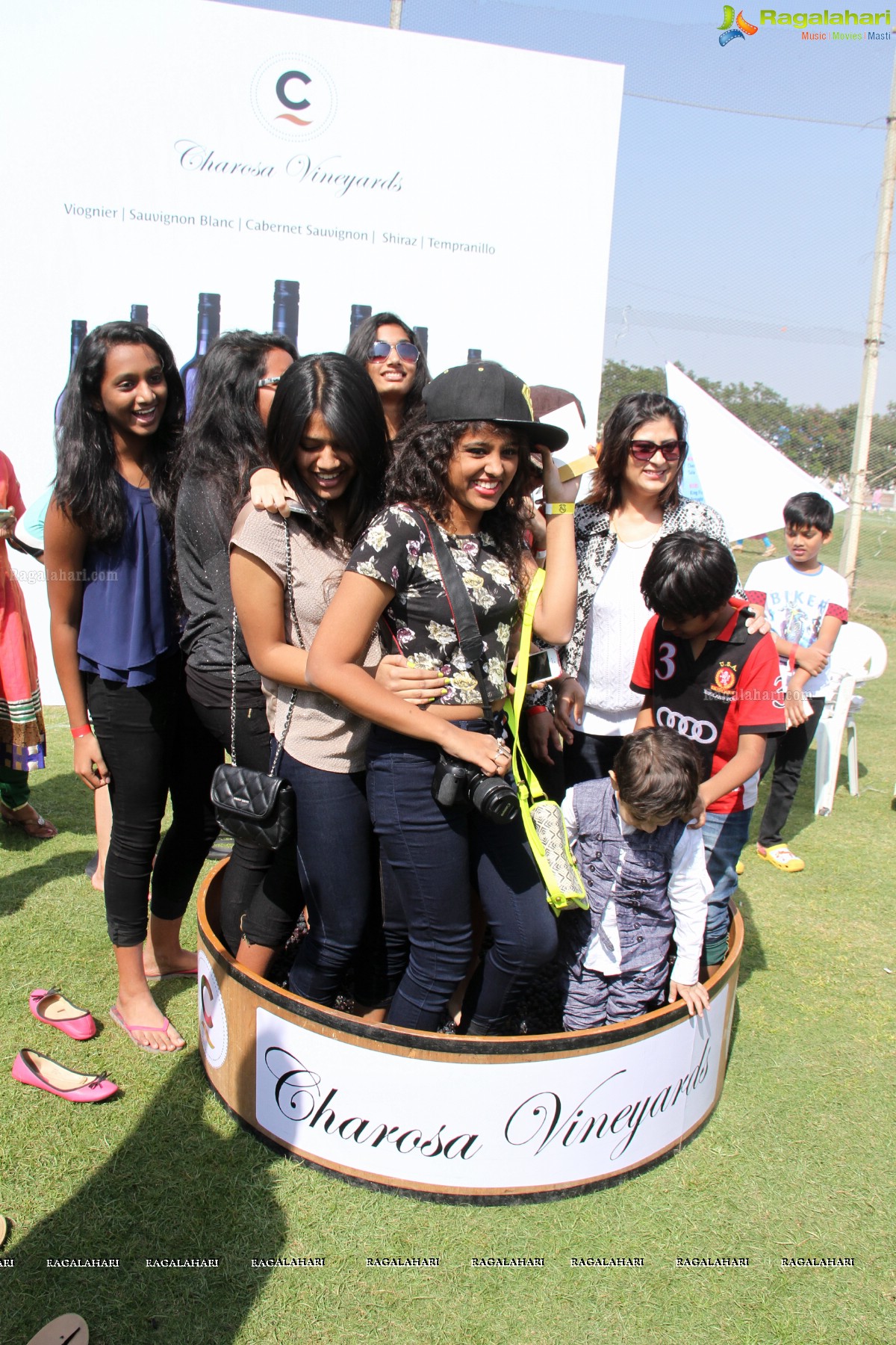 Grape Stomping by Charosa Vineyards at Hyderabad Golf Club