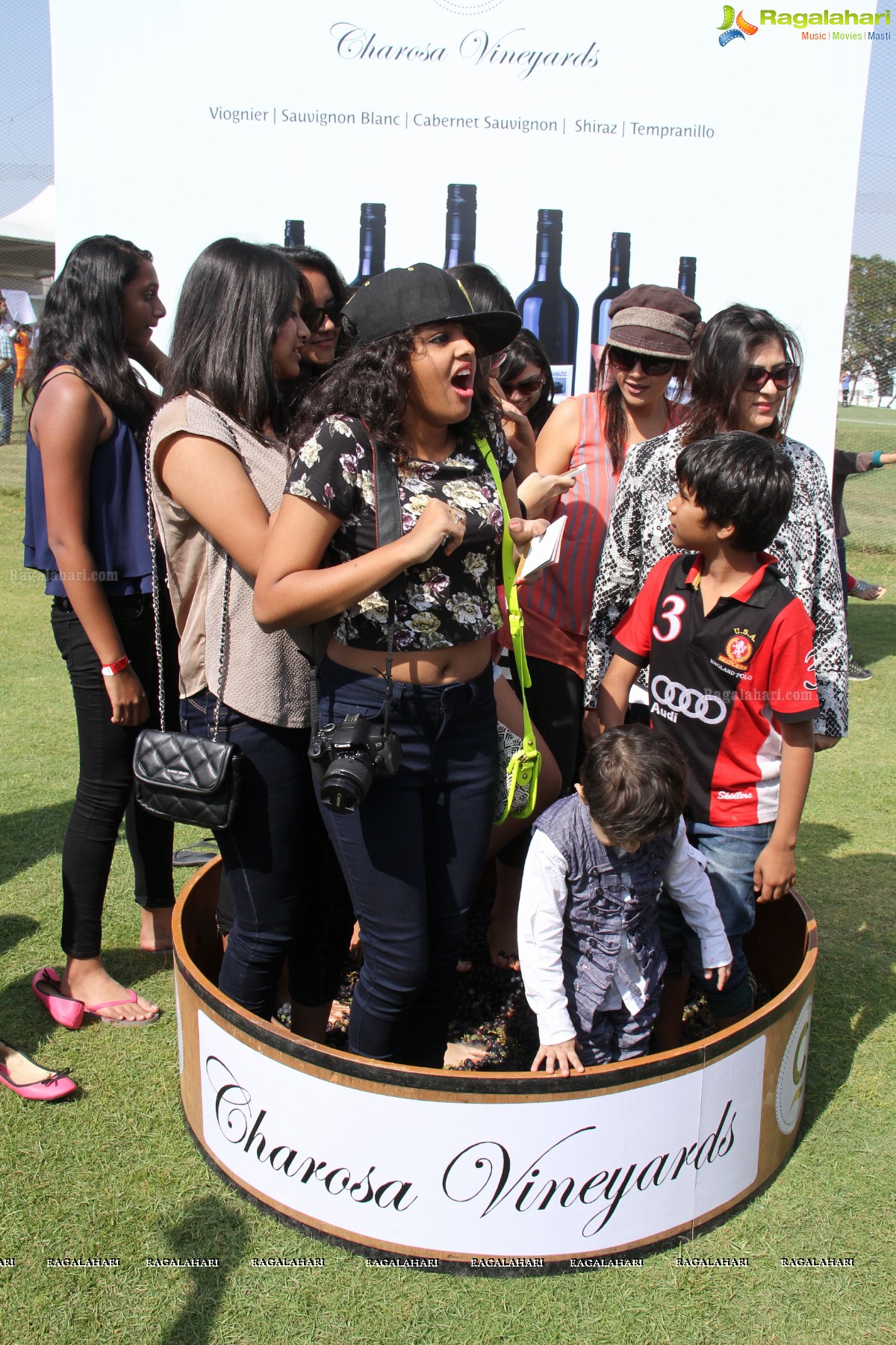 Grape Stomping by Charosa Vineyards at Hyderabad Golf Club