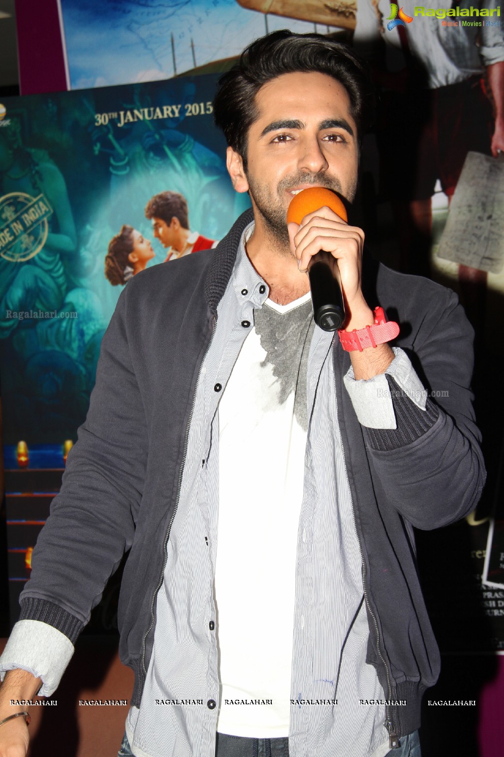 Ayushmann Khurrana visits Manjeera Mall, Kukatpally, Hyderabad