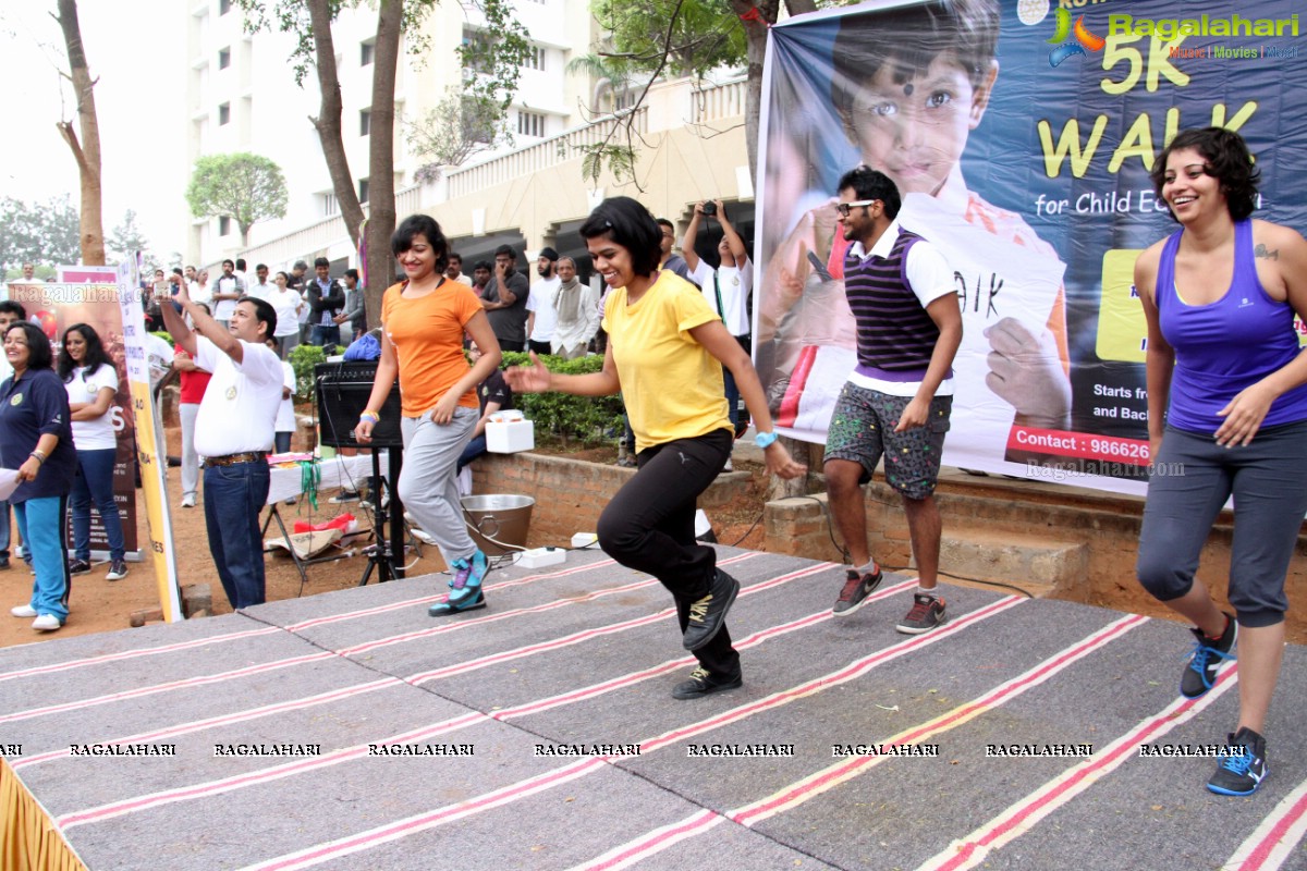 5K Walk for Children Education by Rotary Club of Hyderabad Gachibowli