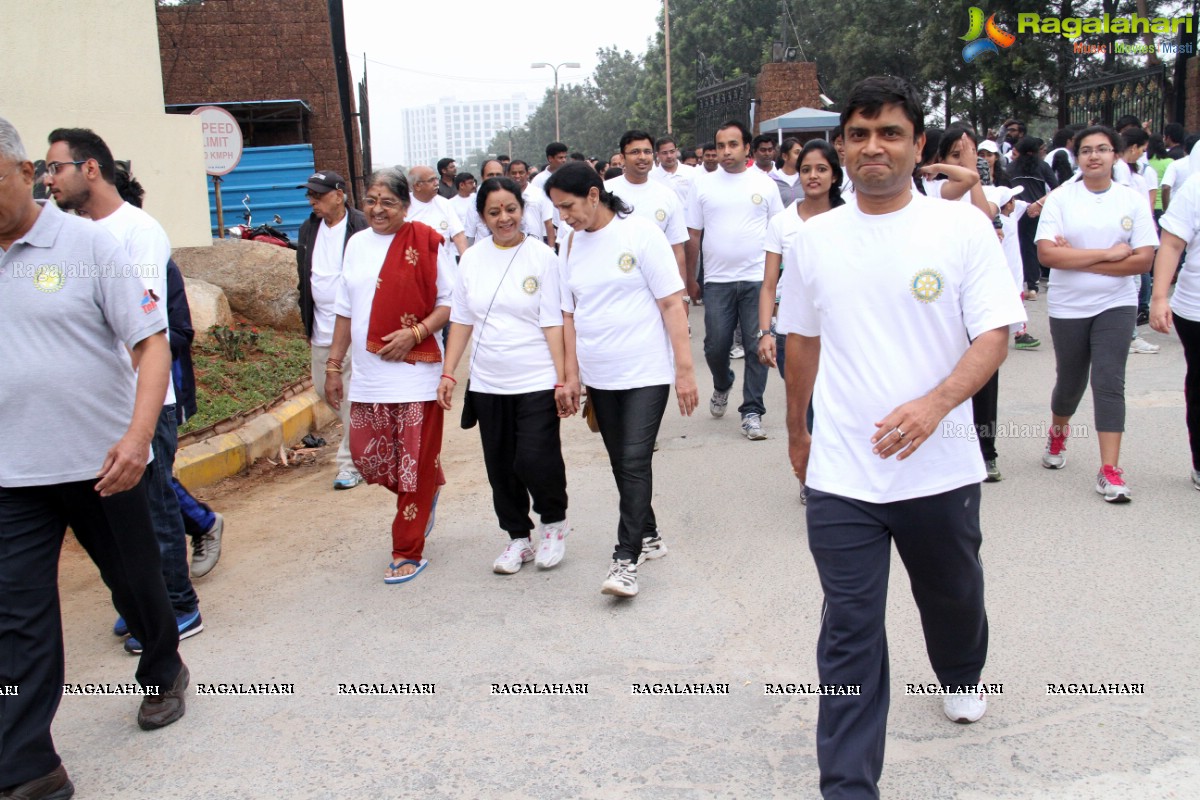 5K Walk for Children Education by Rotary Club of Hyderabad Gachibowli