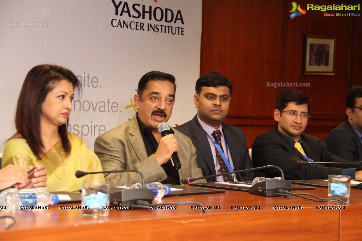 Kamal Haasan inaugurates Yashoda International Cancer Conference (YICC) at HICC