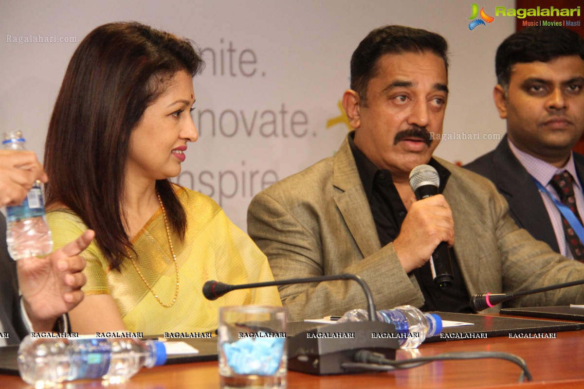 Kamal Haasan inaugurates Yashoda International Cancer Conference (YICC) at HICC