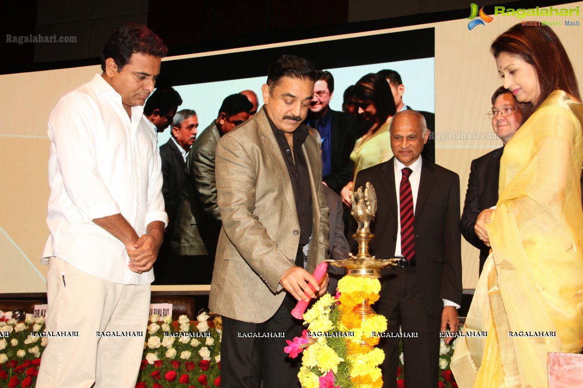 Kamal Haasan inaugurates Yashoda International Cancer Conference (YICC) at HICC