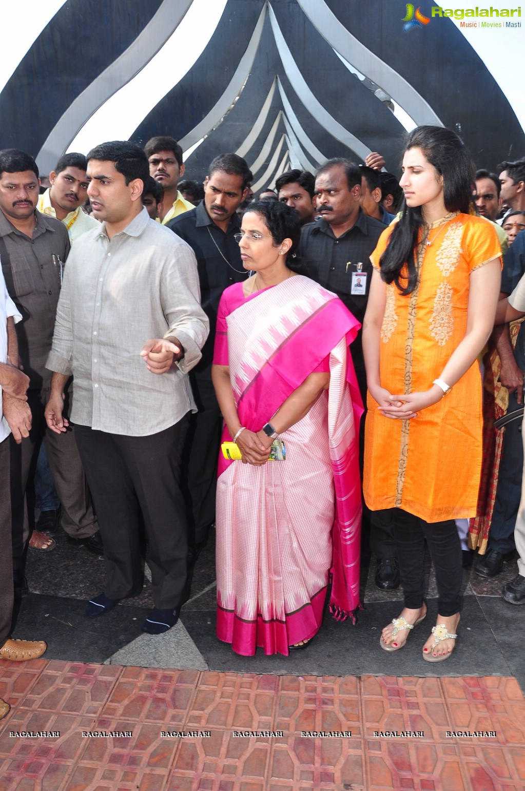 Nandamuri Family Members at NTR Ghat