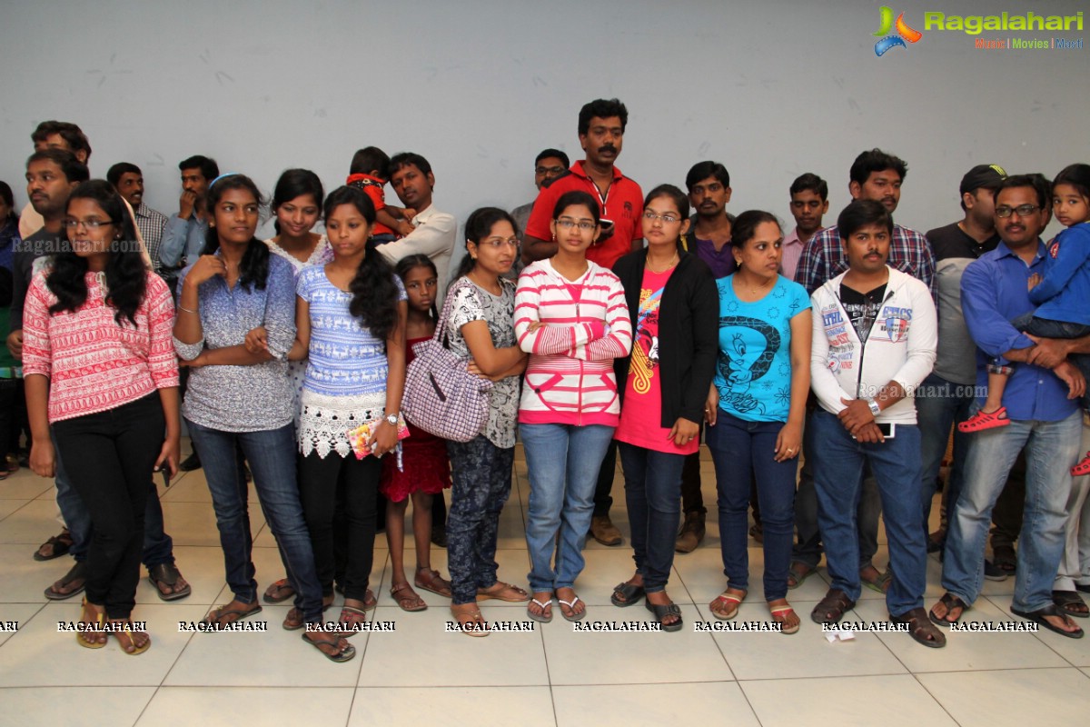 Anjali at 92.7 BIG FM Rangoli Competition, Hyderabad