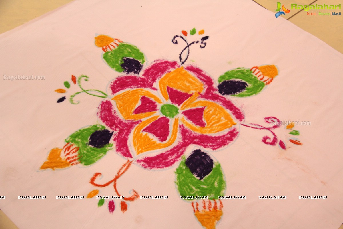 Anjali at 92.7 BIG FM Rangoli Competition, Hyderabad