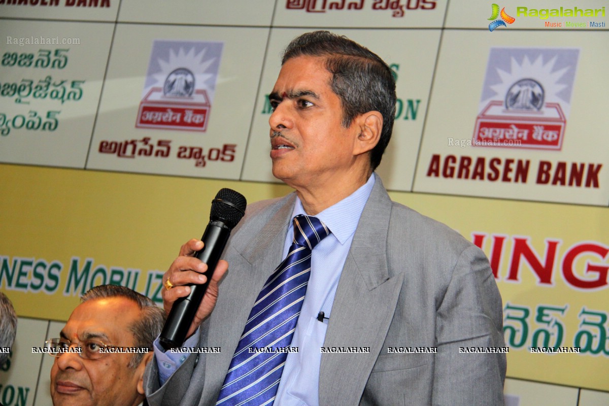 Sai Akshatha launches Mobilization Scheme by Agrasen Bank at Hotel Golconda, Hyderabad