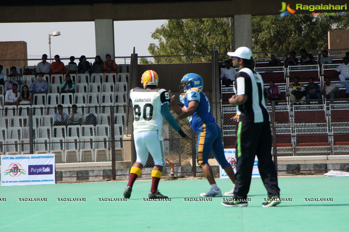 American Football Federation of India 6th National Championship at Gachibowli Stadium, Hyderabad