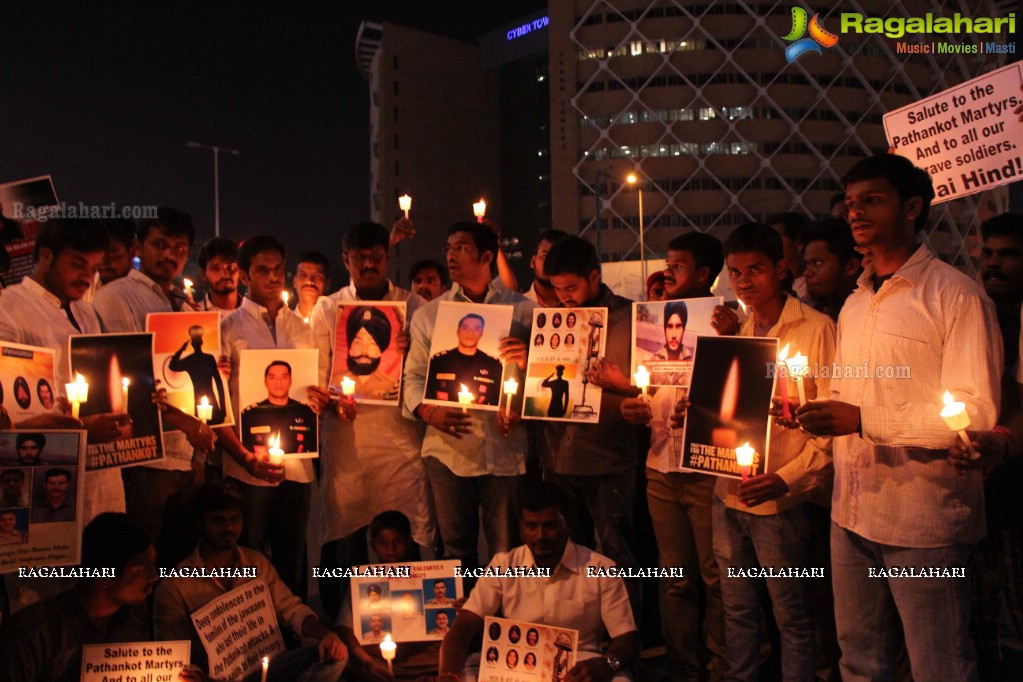 Candlelight March to Pay Tributes to Pathankot Martyrs