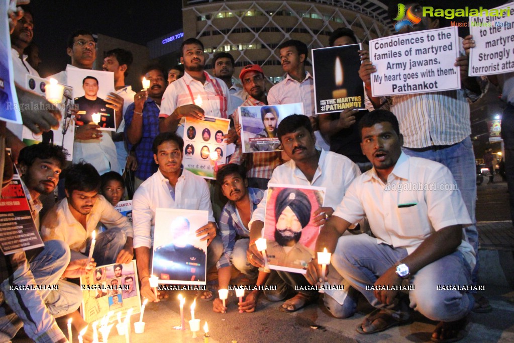 Candlelight March to Pay Tributes to Pathankot Martyrs