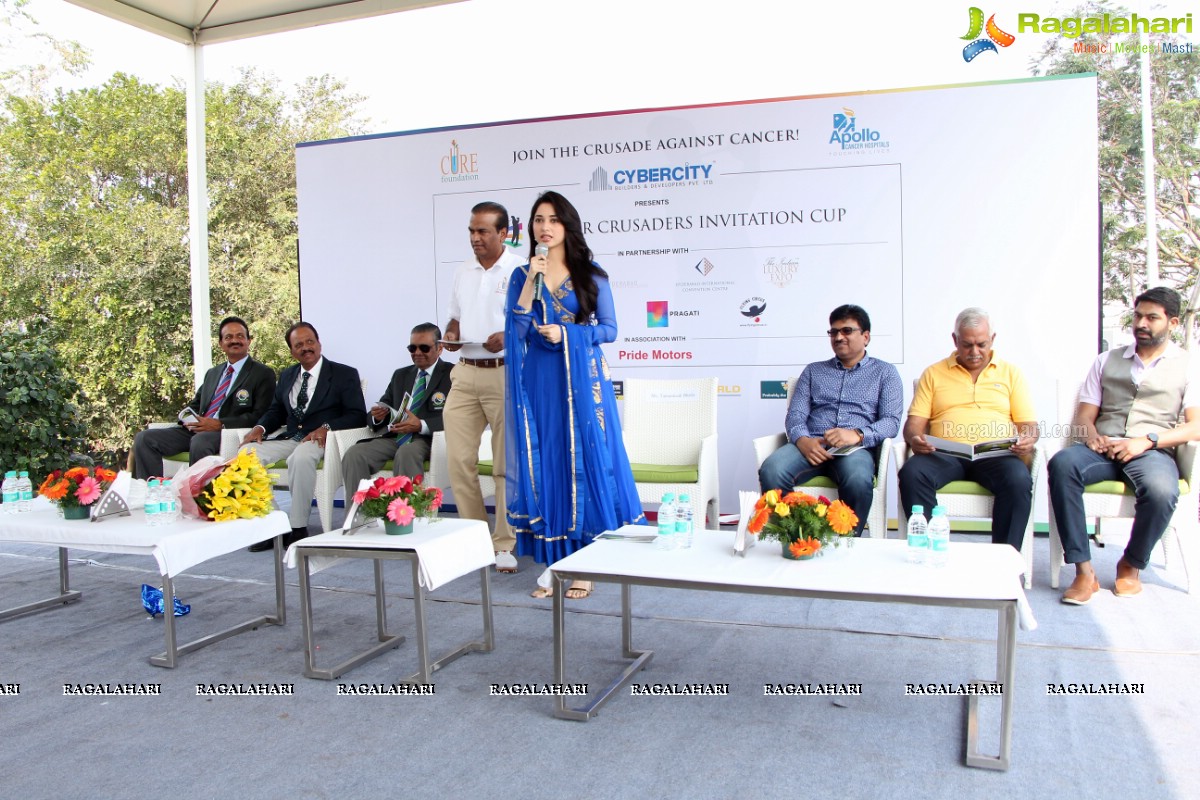 Tamannaah kick-starts Cancer Crusaders Invitation Cup 2016 by Cure Foundation, Hyderabad