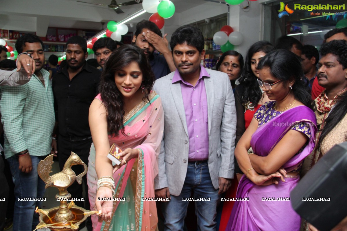 Rashmi Gautam and Aksha Pardasany launches Chervi Super Market, Hyderabad