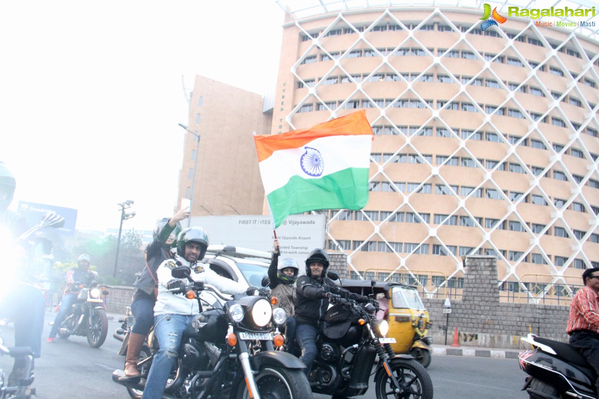 Banjara HOG Harley Riders Republic Day Parade, Hyderabad