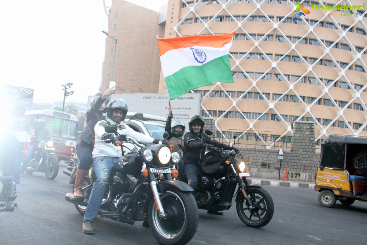 Banjara HOG Harley Riders Republic Day Parade, Hyderabad