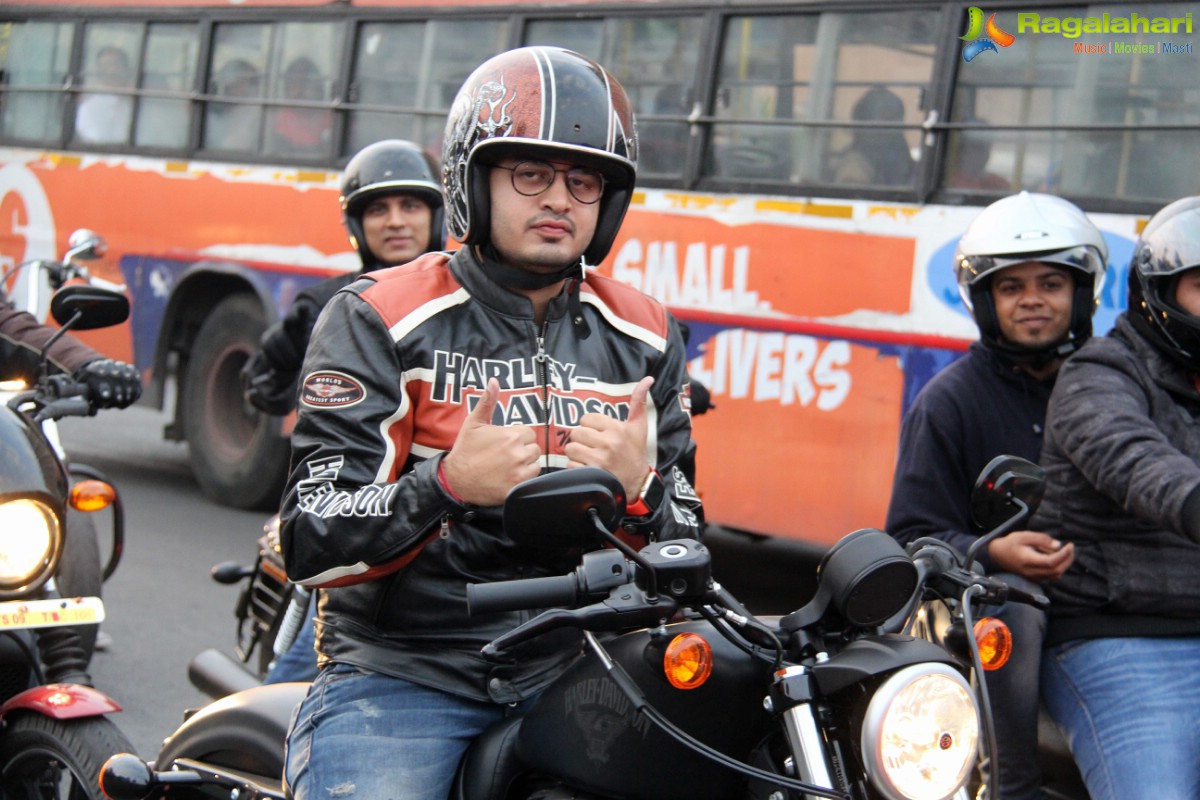 Banjara HOG Harley Riders Republic Day Parade, Hyderabad