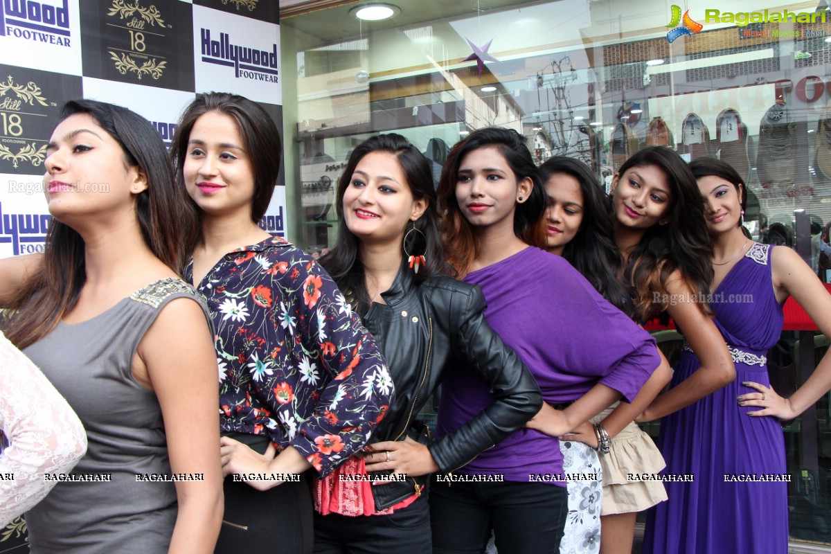Contestants of Miss Twin City 2016 visits Hollywood Footwear, Hyderabad