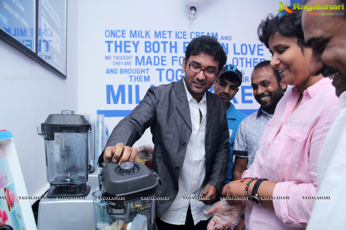 Nandini Reddy, Rahul Ravindran, Kalyani Koduru launches Makers of Milk Shakes at Himayatnagar, Hyderabad