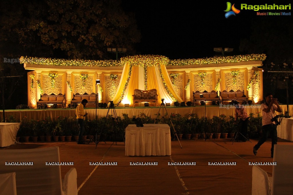 Wedding Reception of Grand Daughter of Mohammad Mahmood Ali (Deputy CM of Telangana) at Imperial Gardens, Hyderabad