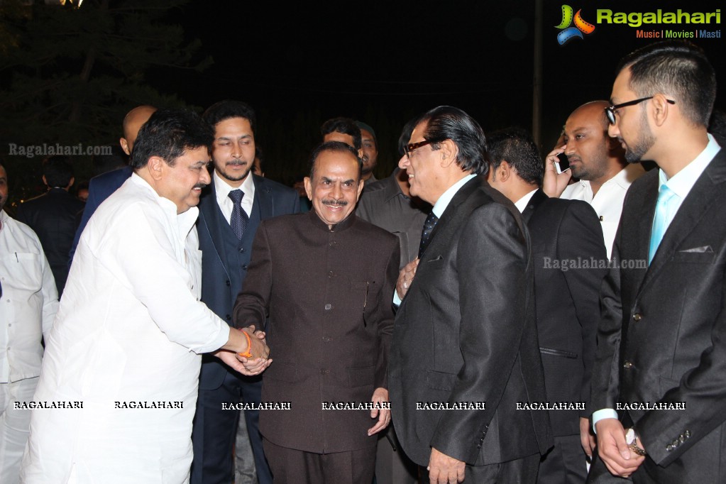 Wedding Reception of Grand Daughter of Mohammad Mahmood Ali (Deputy CM of Telangana) at Imperial Gardens, Hyderabad