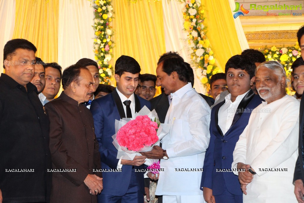 Wedding Reception of Grand Daughter of Mohammad Mahmood Ali (Deputy CM of Telangana) at Imperial Gardens, Hyderabad