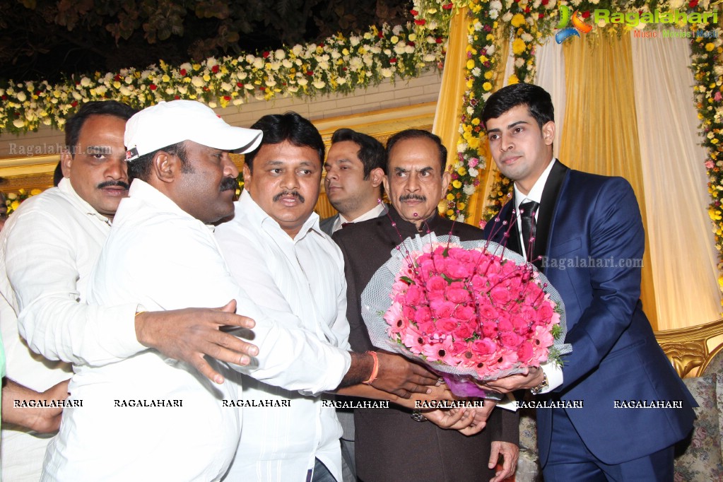 Wedding Reception of Grand Daughter of Mohammad Mahmood Ali (Deputy CM of Telangana) at Imperial Gardens, Hyderabad