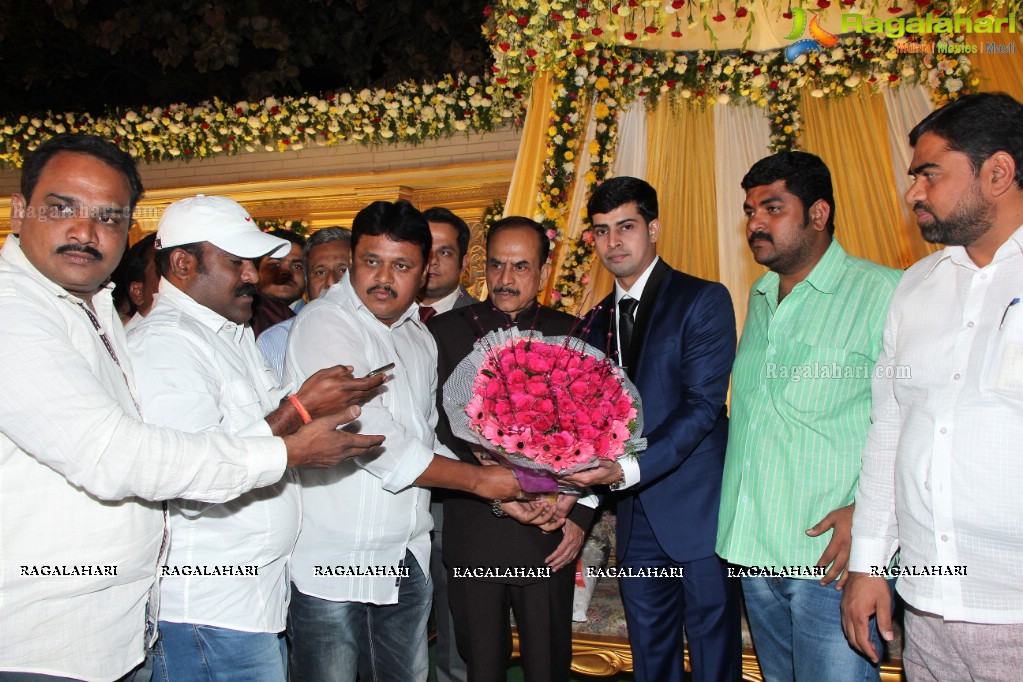 Wedding Reception of Grand Daughter of Mohammad Mahmood Ali (Deputy CM of Telangana) at Imperial Gardens, Hyderabad