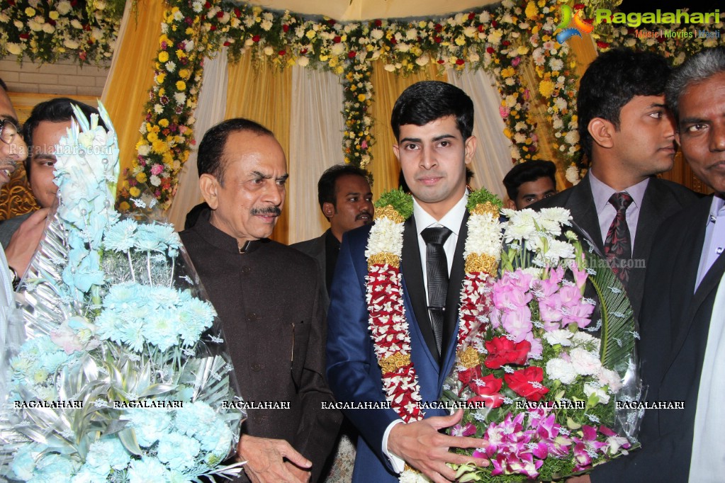 Wedding Reception of Grand Daughter of Mohammad Mahmood Ali (Deputy CM of Telangana) at Imperial Gardens, Hyderabad