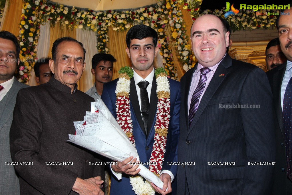 Wedding Reception of Grand Daughter of Mohammad Mahmood Ali (Deputy CM of Telangana) at Imperial Gardens, Hyderabad