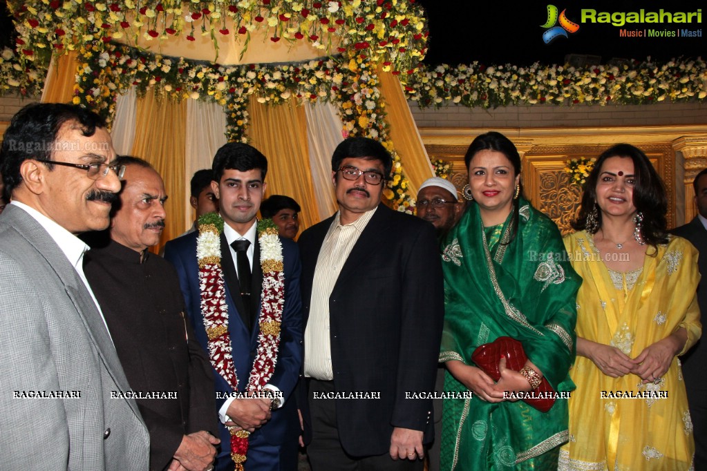 Wedding Reception of Grand Daughter of Mohammad Mahmood Ali (Deputy CM of Telangana) at Imperial Gardens, Hyderabad