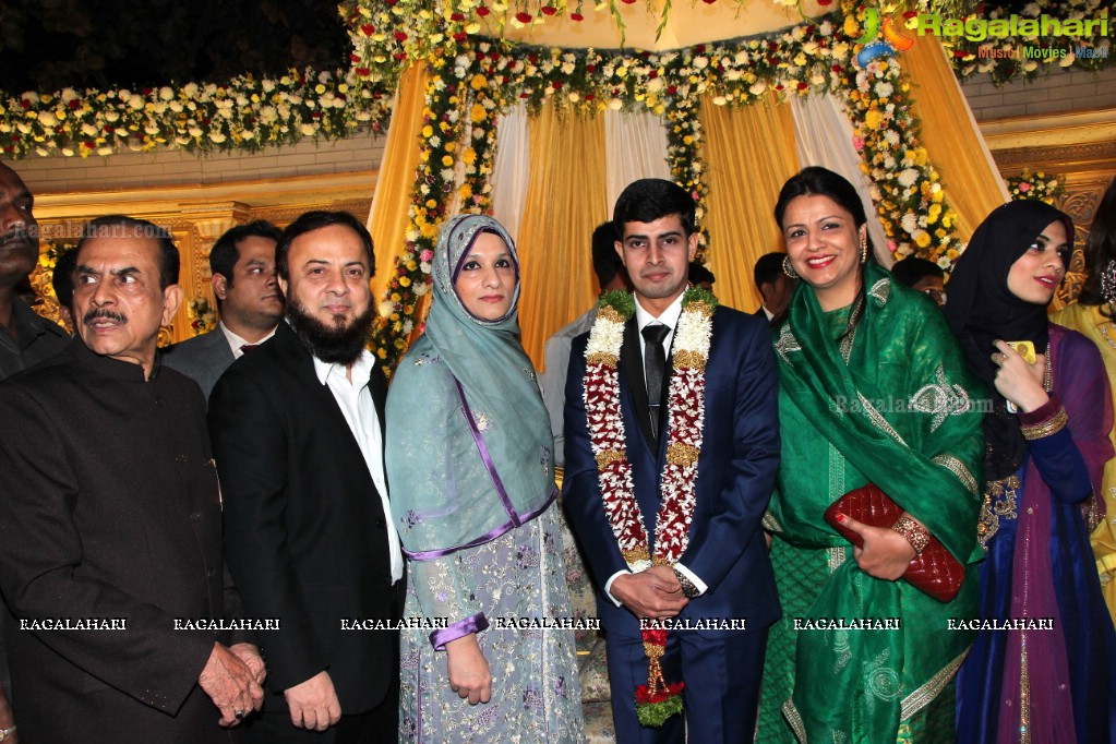 Wedding Reception of Grand Daughter of Mohammad Mahmood Ali (Deputy CM of Telangana) at Imperial Gardens, Hyderabad