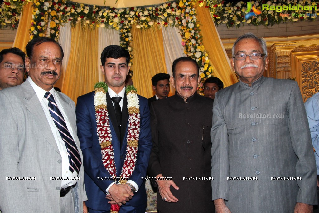 Wedding Reception of Grand Daughter of Mohammad Mahmood Ali (Deputy CM of Telangana) at Imperial Gardens, Hyderabad