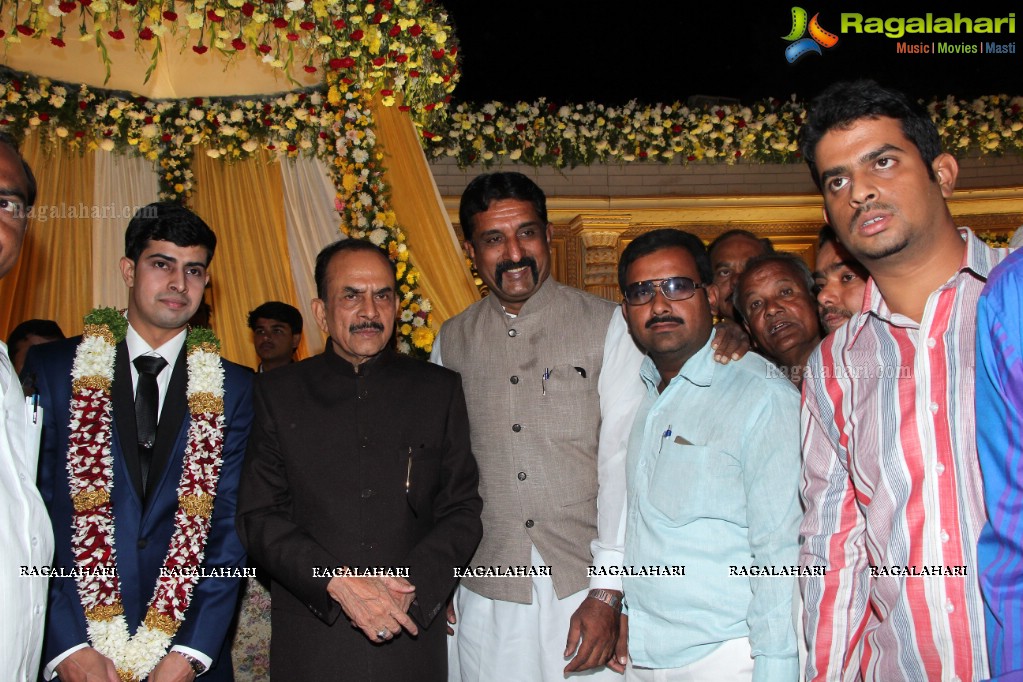 Wedding Reception of Grand Daughter of Mohammad Mahmood Ali (Deputy CM of Telangana) at Imperial Gardens, Hyderabad