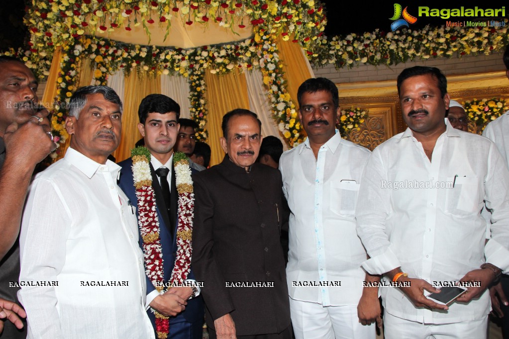 Wedding Reception of Grand Daughter of Mohammad Mahmood Ali (Deputy CM of Telangana) at Imperial Gardens, Hyderabad