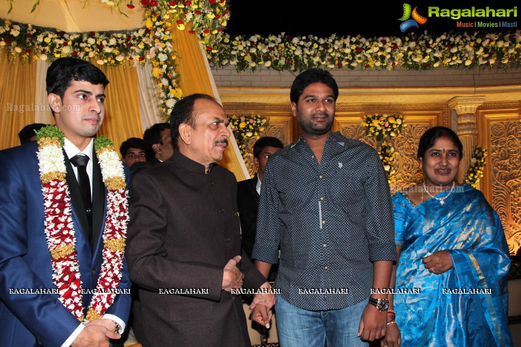 Wedding Reception of Grand Daughter of Mohammad Mahmood Ali (Deputy CM of Telangana) at Imperial Gardens, Hyderabad