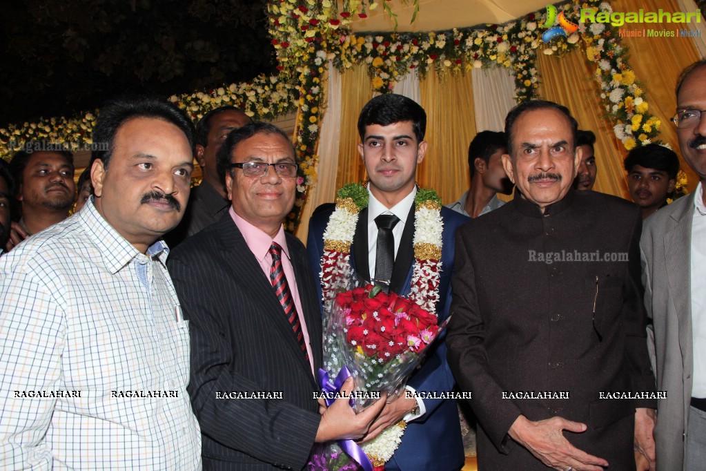 Wedding Reception of Grand Daughter of Mohammad Mahmood Ali (Deputy CM of Telangana) at Imperial Gardens, Hyderabad