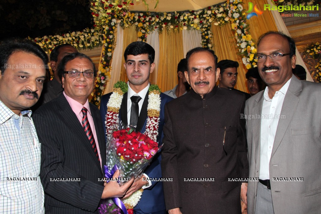 Wedding Reception of Grand Daughter of Mohammad Mahmood Ali (Deputy CM of Telangana) at Imperial Gardens, Hyderabad