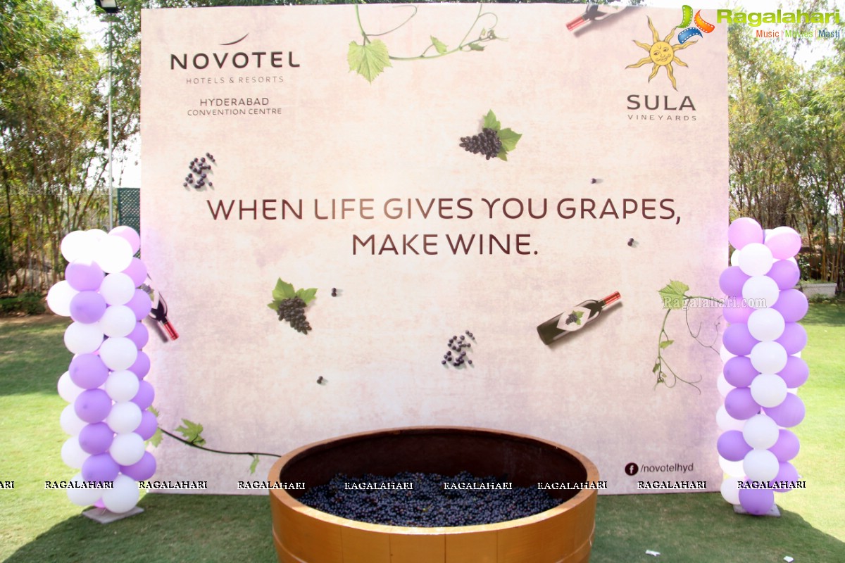 Grape Stomping at The Square, Novotel Hyderabad