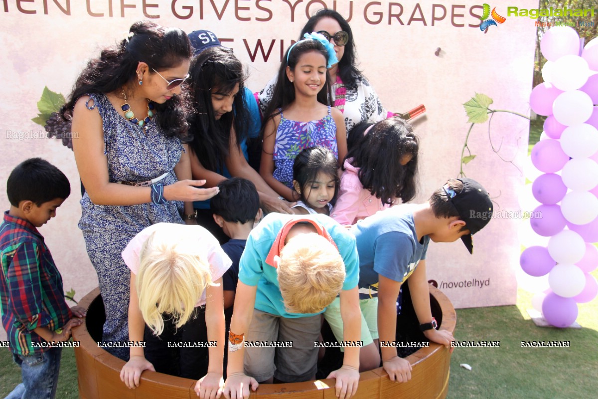 Grape Stomping at The Square, Novotel Hyderabad