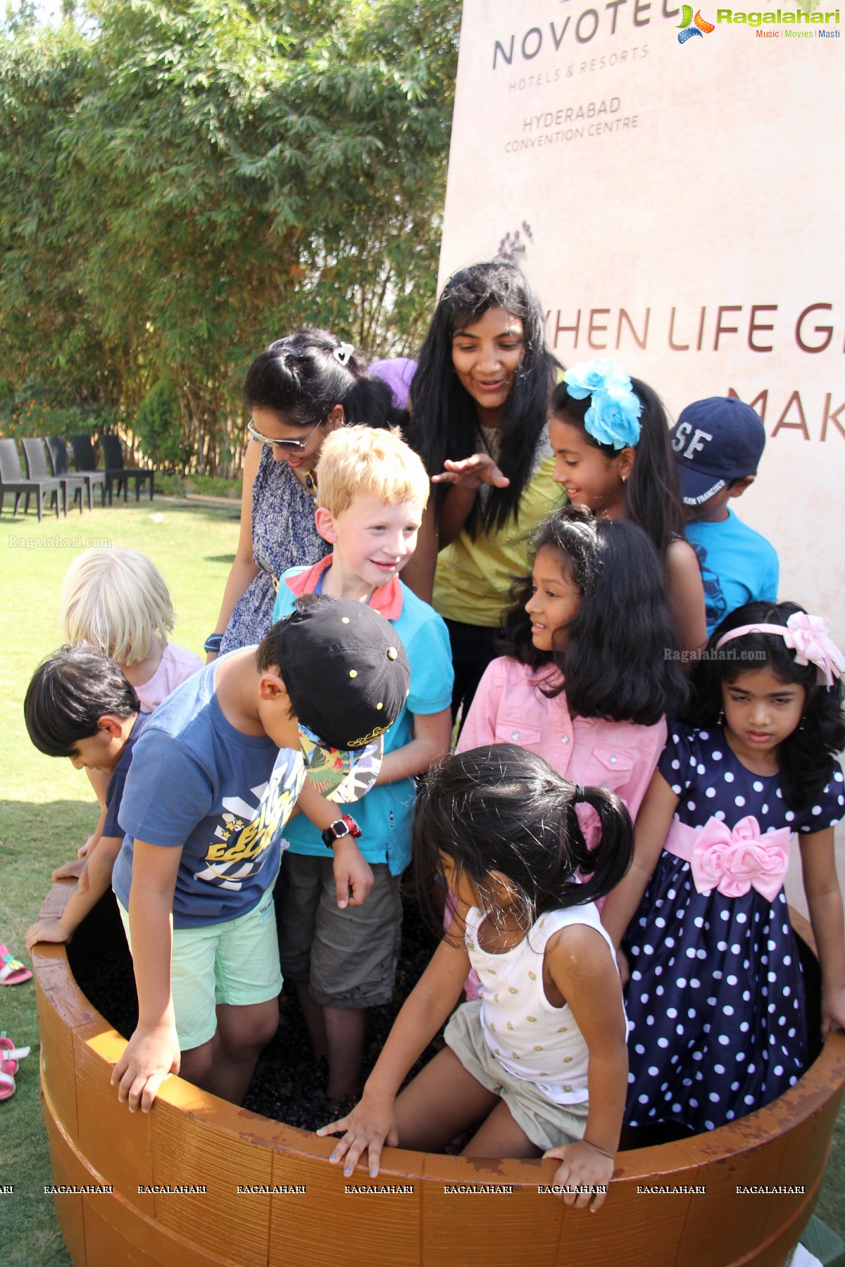 Grape Stomping at The Square, Novotel Hyderabad